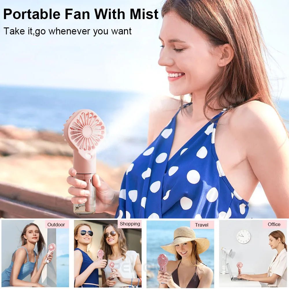 Solfetti Mini Mist Handheld Fan — product photo 2