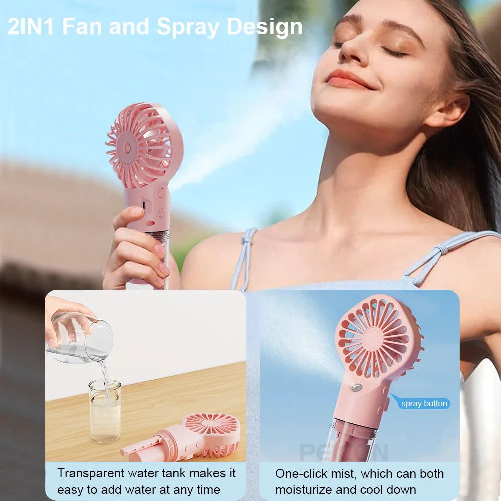 Solfetti Mini Mist Handheld Fan — product photo 3